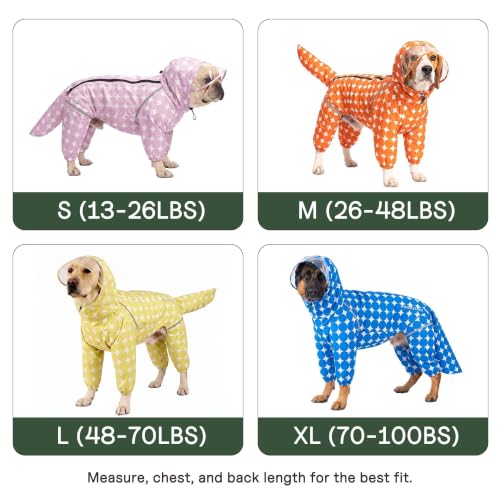 Polka Dot Dog Raincoat (Lemon Yellow / Medium)