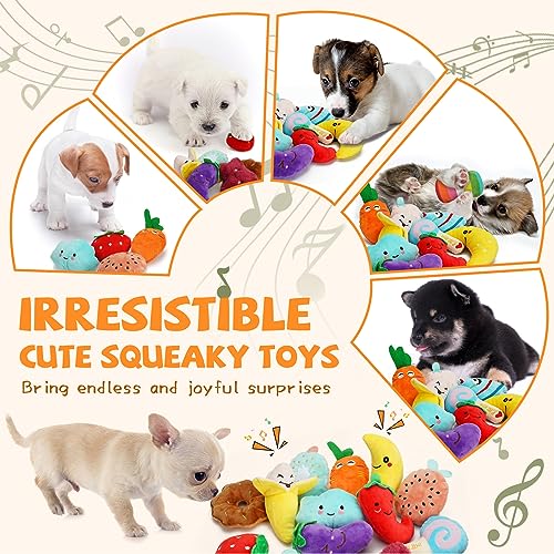 20 Pack Plush Squeaky Dog Toys for Small Dogs (Charming Squeaky Dog Toys)