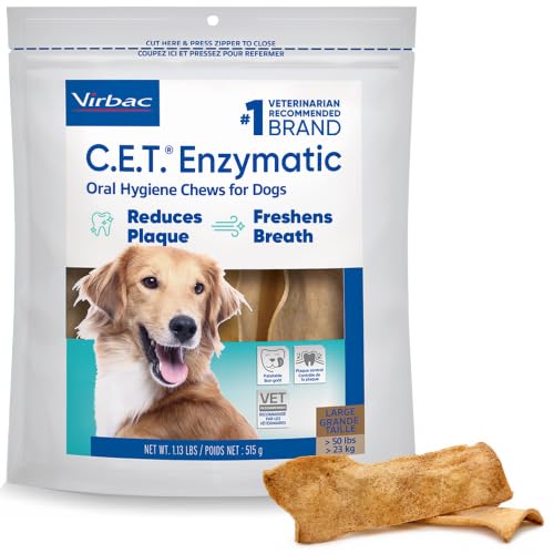 C.E.T. Enzymatic Oral Hygiene Chews for Dogs (Large Over 50lbs)