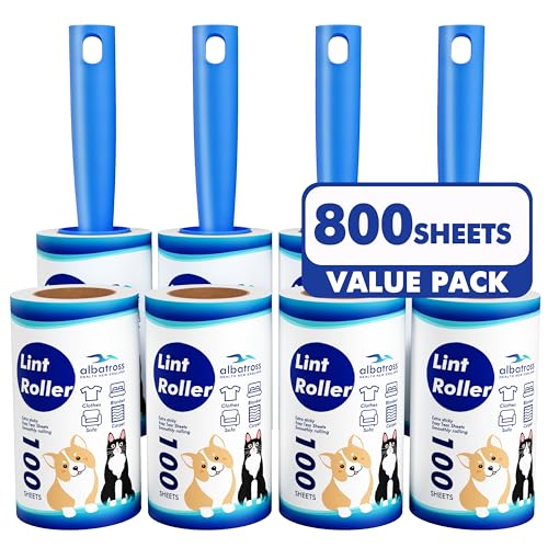 800 Sheets Lint Rollers for Pet Hair Extra Sticky