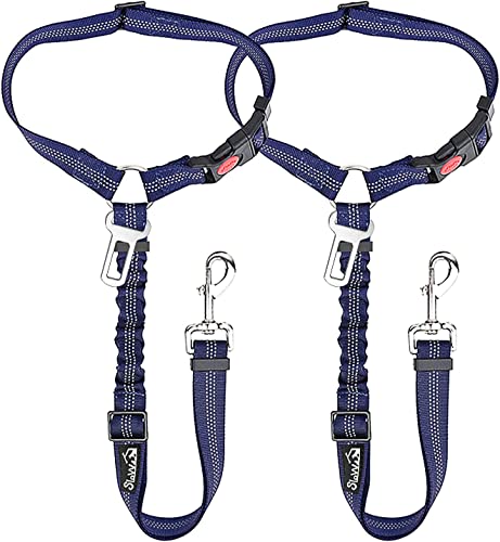 Dog Seat Belt for Car (F.Blue)
