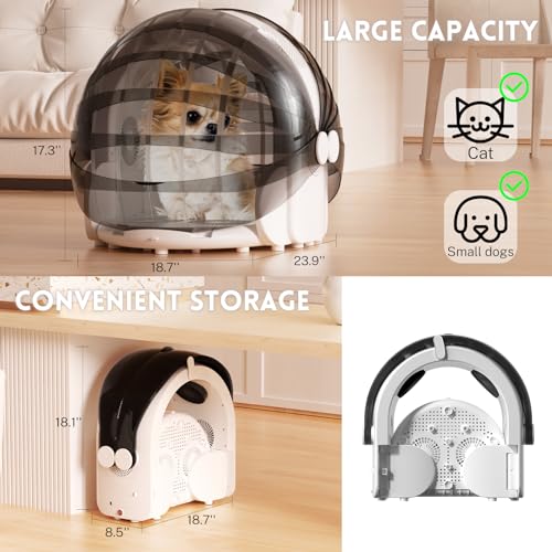 Foldable Automatic Pet Dryer Box for Cats and Small Dogs Ultra Quiet