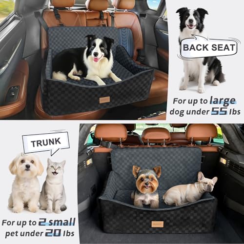 Dog Car Seat for Medium (Large / Dark Grey)