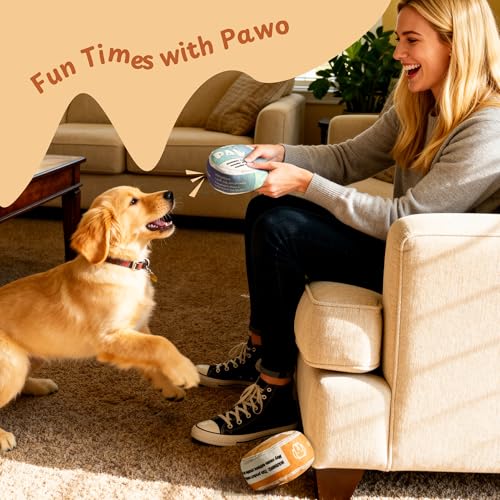 PAWO Funny Cool Dog Toy with Squeaker & Crinkle (ZN Dog Toy)