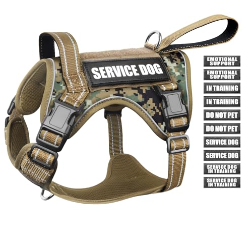 Tactical Dog Harness (Medium / Forest Camo)