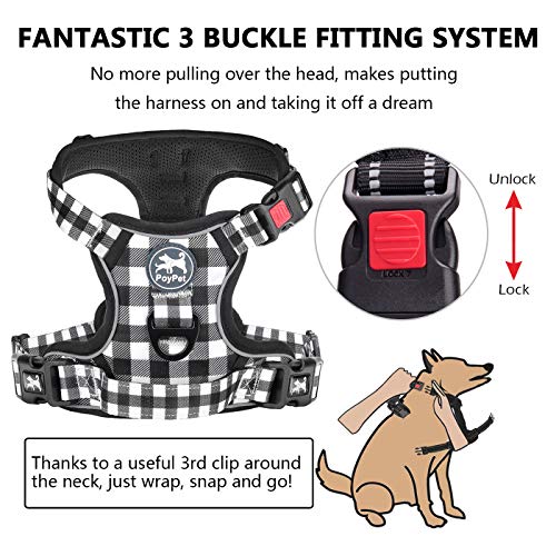 Plaid Dog Harness Small (S / Grid)