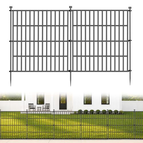 No Dig Garden Fence Outdoor for Yard (24 in(H) X 20 ft(L))