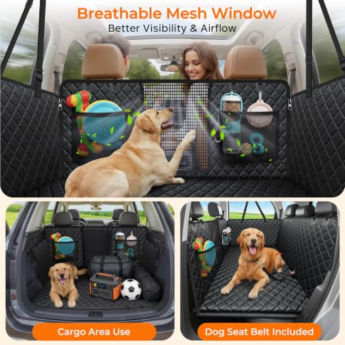 Back Seat Extender for Dogs (Black / M - Cars / Full Size SUVs)