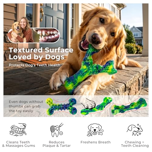Dog Chew Toys (3PC-Peanut Butter-Green)