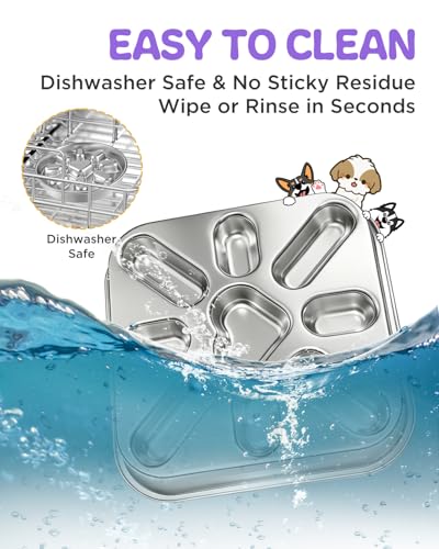 2 Pack Slow Feeder Dog Bowls with Non (2.5 Cup 2 Pack)