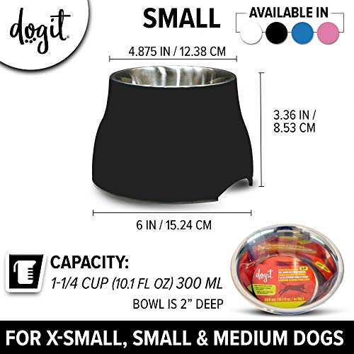 Elevated Dog Bowl (Small / Black)