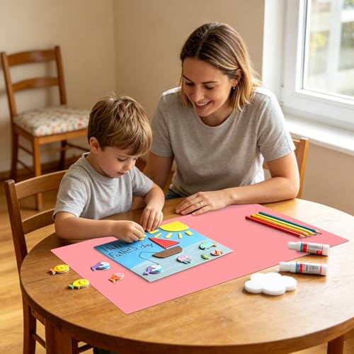 Extra Large Silicone Mats for Kitchen Counter (06-pink / 27.6"L x 15.7"W)