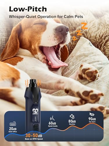 6 Speed Dog Nail Grinder (Blue)