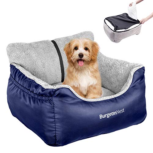 Dog Car Seat for Small Dogs & Cats Under 25 lbs (Blue / Small)