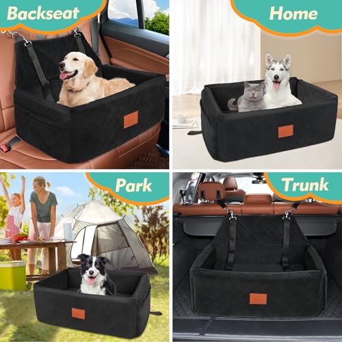 Dog Car Seat for Large Medium Size Dogs (Black)