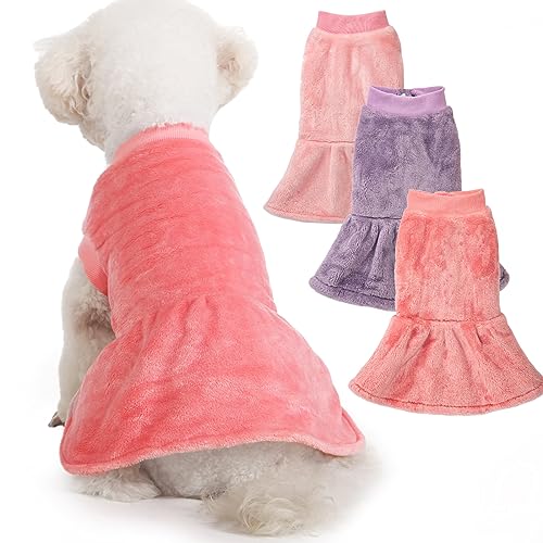 Dog Dress Clothes (Pink,Violet,Rosepink / Small)