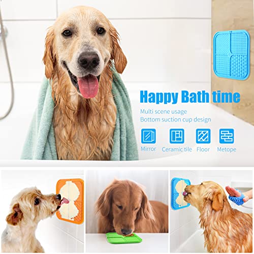 Lick Mat for Dogs (3pack / Blue,Green,Orange)