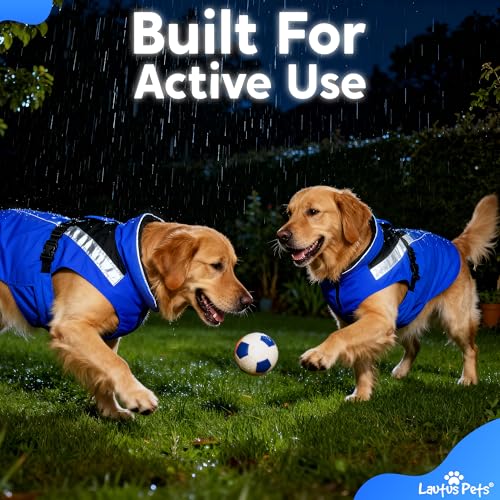 Dog Clothes Dog Raincoat (Blue / X-Large)
