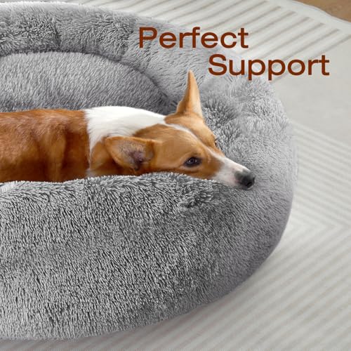 Dog Bed Calming Anti (27" / Smoke Black)
