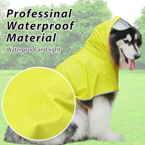 Dog Raincoat Hooded Slicker Poncho (X-Large / Green)