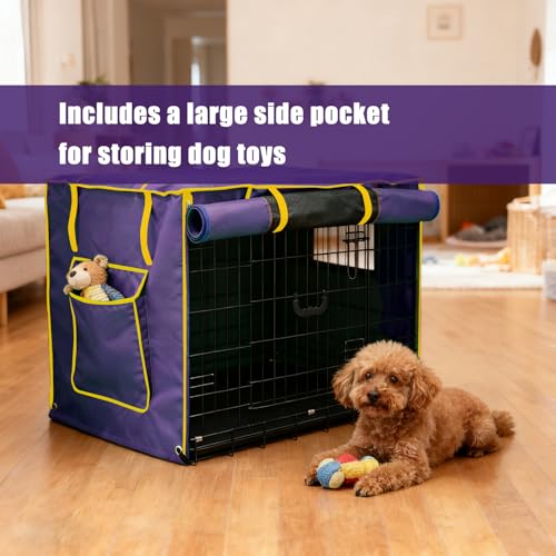 48 Inch Purple Dog Crate Cover (48.0"L x 30.0"W x 33.0"H / Purple)