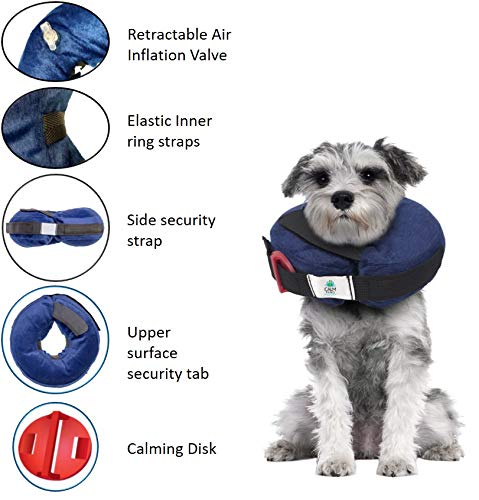 Calm Paws Protective Inflatable Collar w (X-Small)