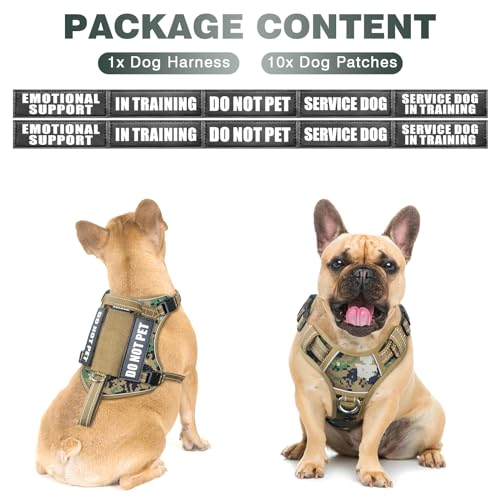 Tactical Dog Harness (Small / Forest Camo)