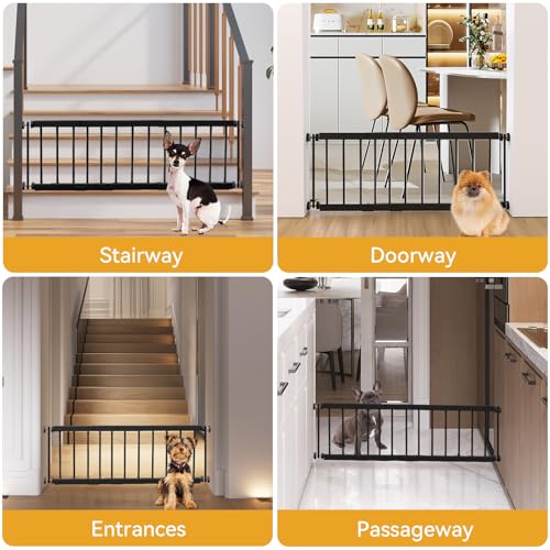 Dog Gate Indoor (18-45''W*14''H / Black)