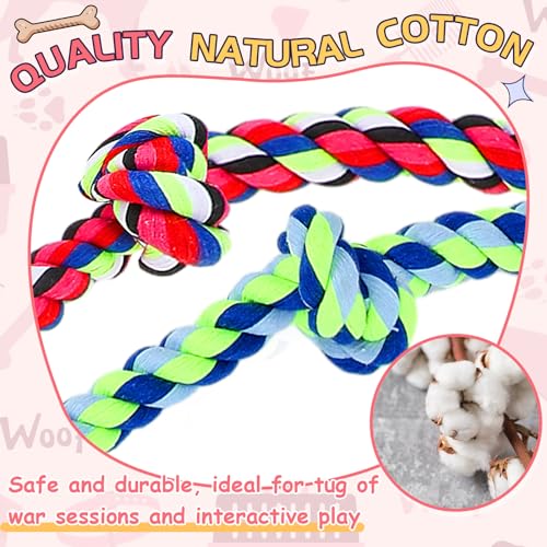 2 Pack Dog Rope Toys for Large Breed Aggressive Chewers Dogs