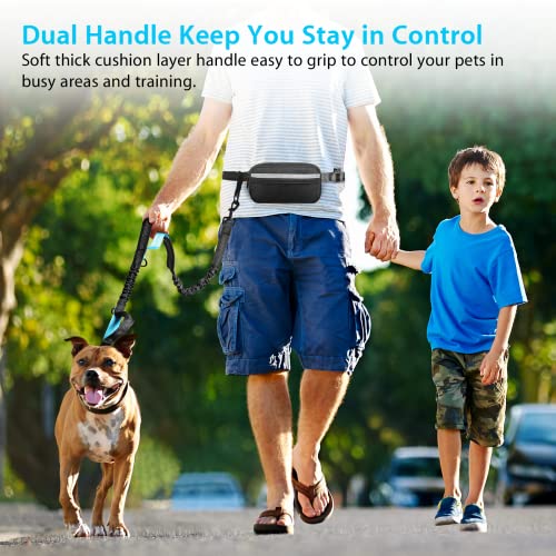 Hands Free Dog Running Leash with Adjustable Waist Belt (Medium)