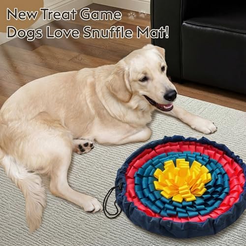 Snuffle Mat for Dogs (Floral / 17" Bowl)