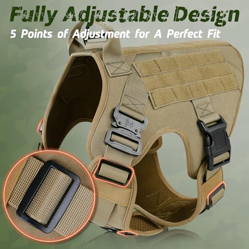 Tactical Dog Harness for Small (Brown / Small)
