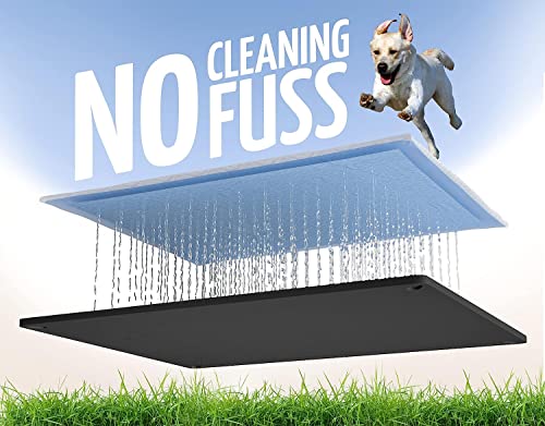 Dog Pee Pad Holder Tray Fits for 30” x 23” Pee Pads (30 x 23 Inches - 2 Pack / Black)