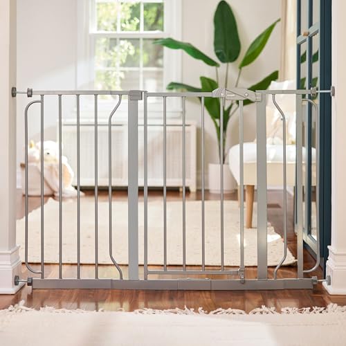Safety 29" 49" Extra Wide Baby Gate (Platinum / 29-49"W x 30"H)