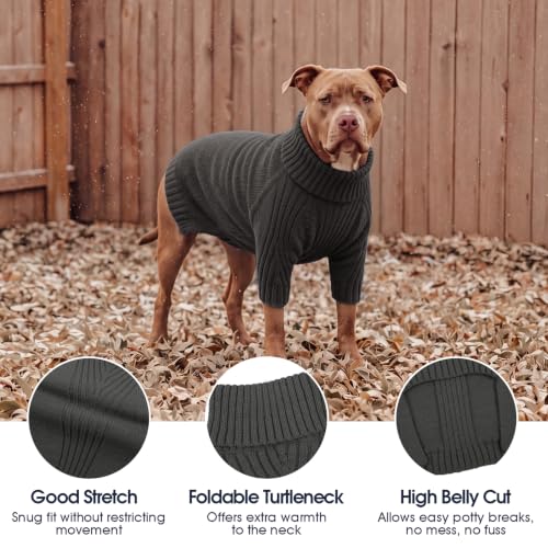 XXXL Dog Sweater (Grey / XXX-Large)
