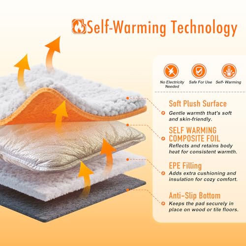 Self Warming Cat Bed (Gray / 15"x19")