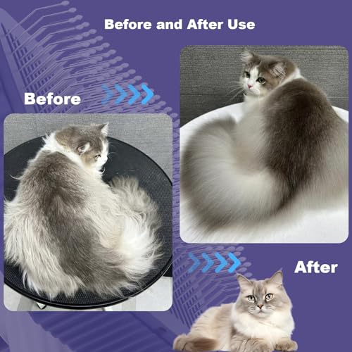 Cat brush Cat Brush for Long or Short Haired Cats (Dark Blue)