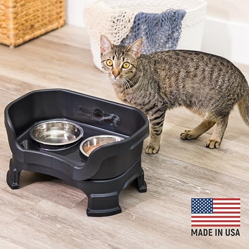 Neater Feeder Deluxe Mess (Cat + Standard Bowl / Midnight Black)