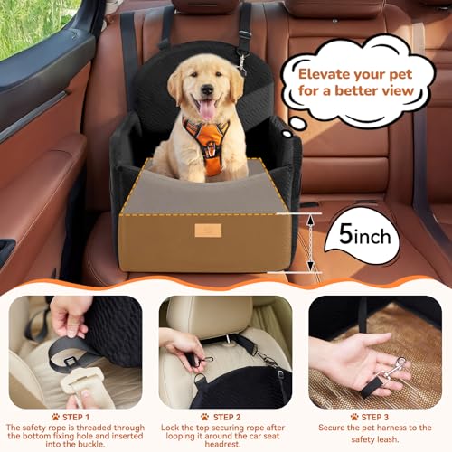 Dog Car Seat for Medium (Black)