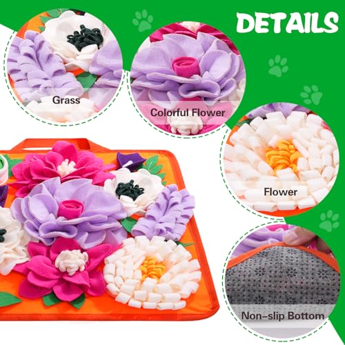 Snuffle Mat for Dogs (bright orange)