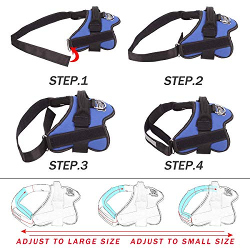 Dog Harness No (Medium (Pack of 1) / Blue)