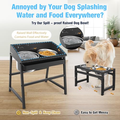 15" Tilted Elevated Dog Bowl