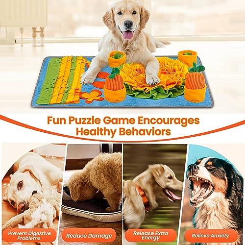 Large 32x20 Snuffle Mat for Dogs (Blue / 32"x20")