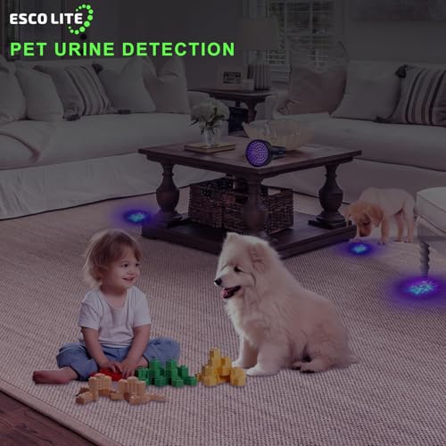 UV Flashlights Black Light for Pet Urine Detection 51 LED Blacklight Flashlight for Dog Cat Stains