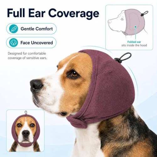 Quiet Dog Ear Muffs (Charcoal / Small(Head Circle:10"-15"))