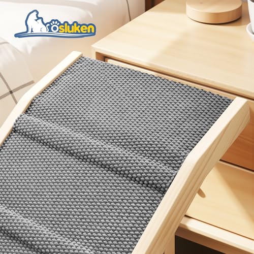 2026 Upgraded Dog Ramp for Bed (Gray / 64"X 17inch)
