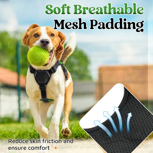 Escape Proof Dog Harness for Small (Green / Small)