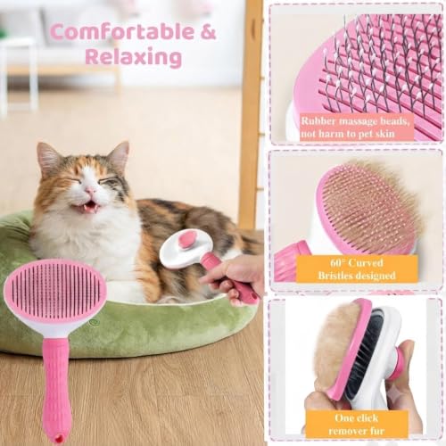7Pcs Dog Grooming Kit (pink)