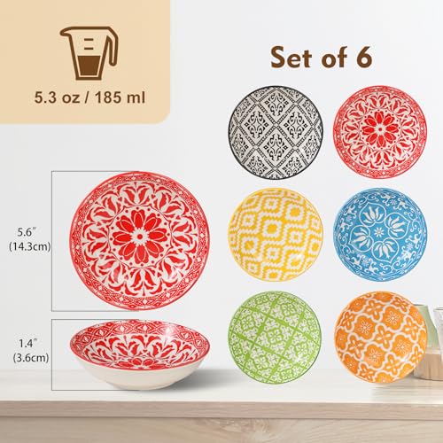 Ceramic Cat Dishes for Food (Colorful 1)