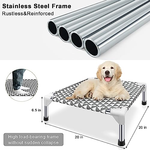 Elevated Outdoor Dog Bed for Small Pets (4 sided Small)